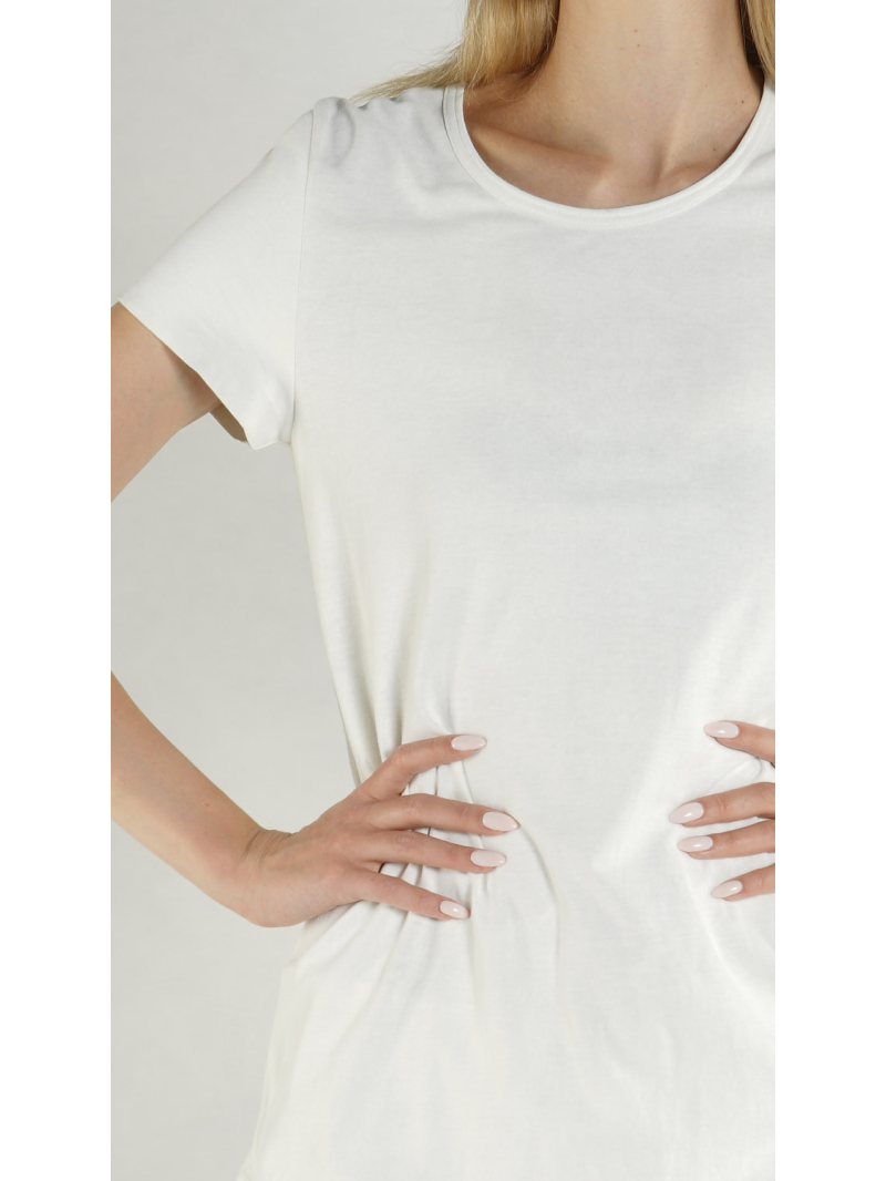 Rundholz DIP - Ausgestelltes crepe Jersey T-shirt - 1262560506