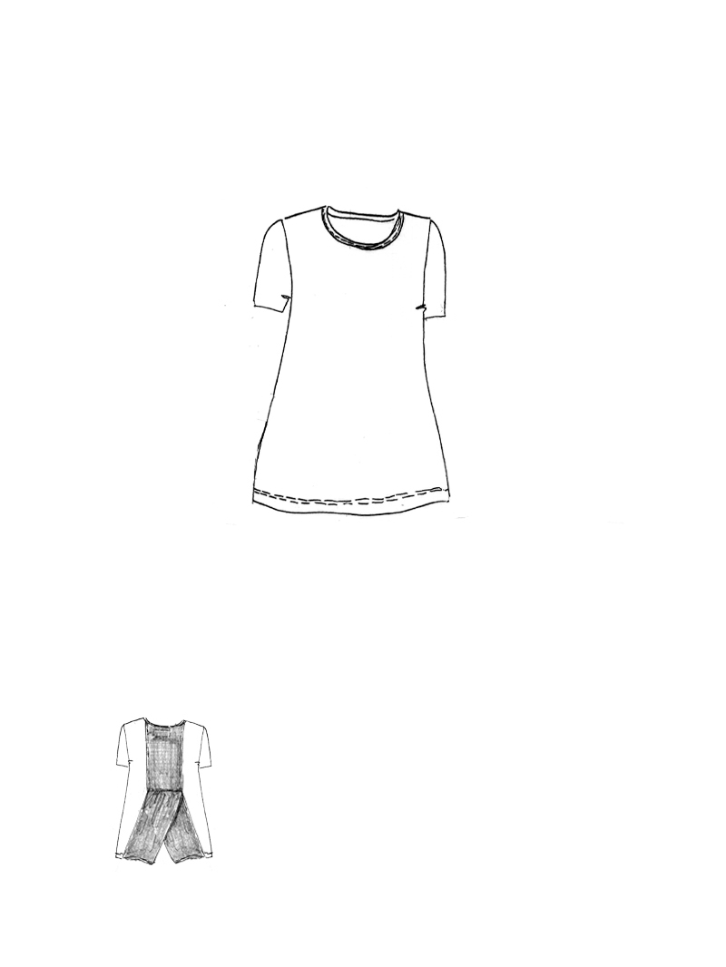 Rundholz DIP - Ausgestelltes crepe Jersey T-shirt - 1262560506