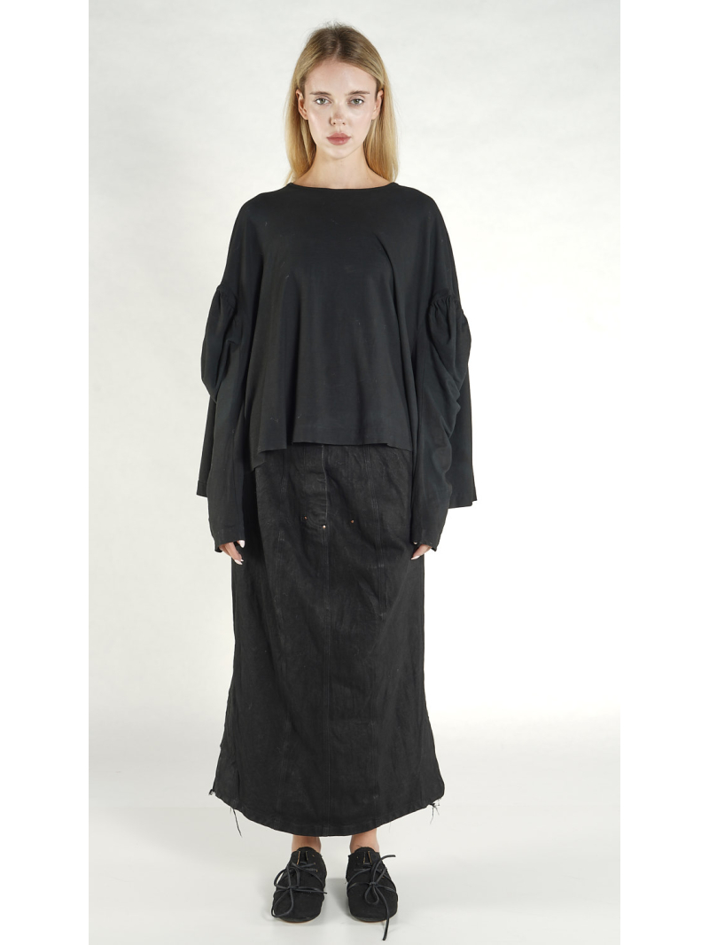 Rundholz DIP - Gerades weites crepe Jersey Shirt - 1262560505