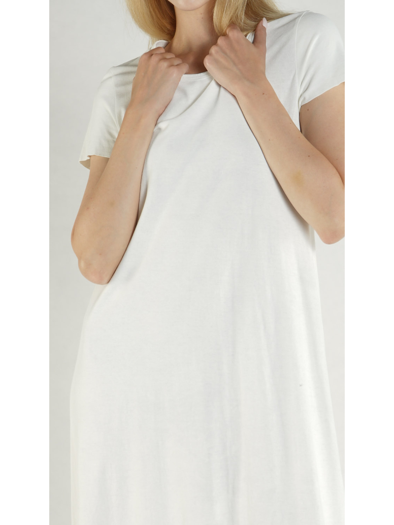 Rundholz DIP - Kurzärmelige crepe Jersey Tunika - 1262561908