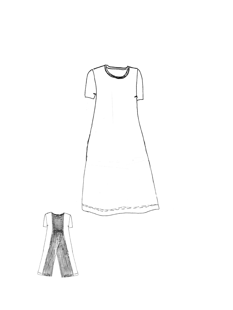 Rundholz DIP - Kurzärmelige crepe Jersey Tunika - 1262561908