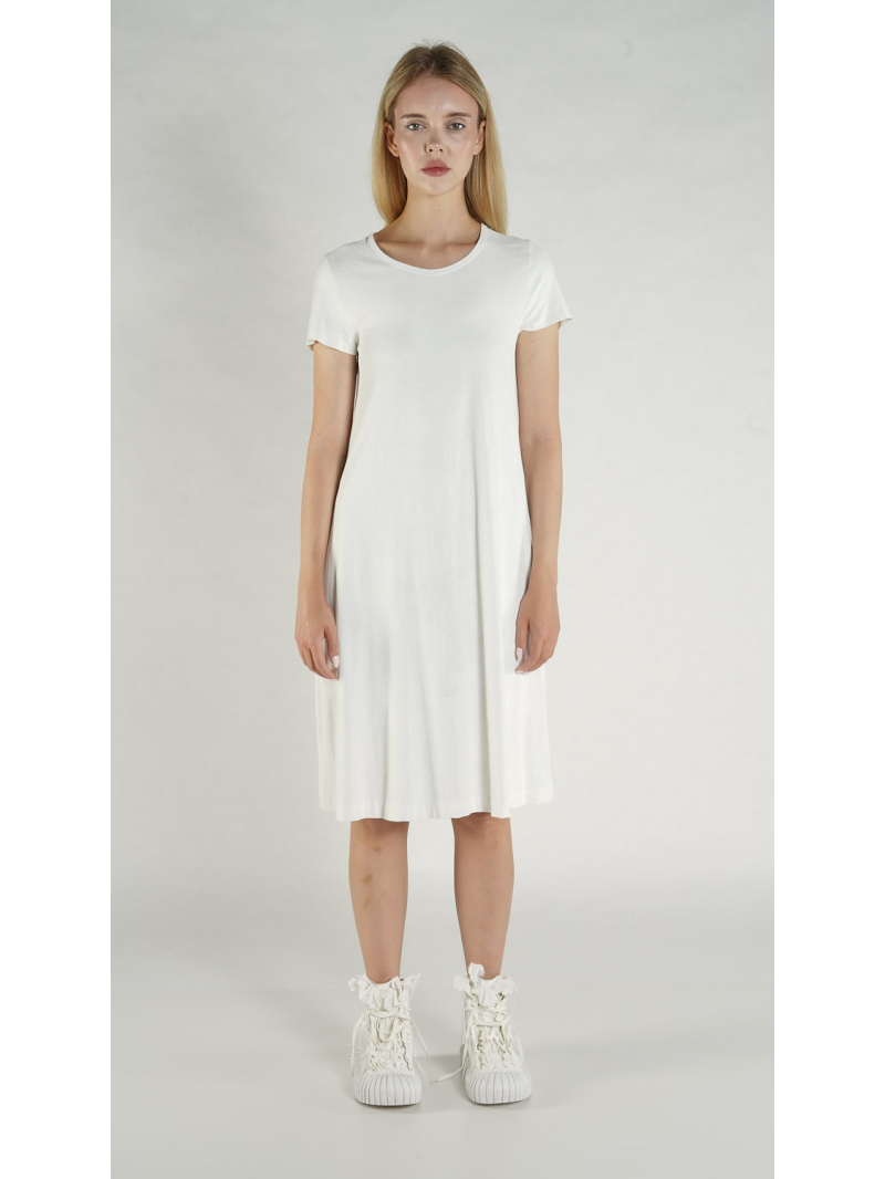 Rundholz DIP - Kurzärmelige crepe Jersey Tunika - 1262561918