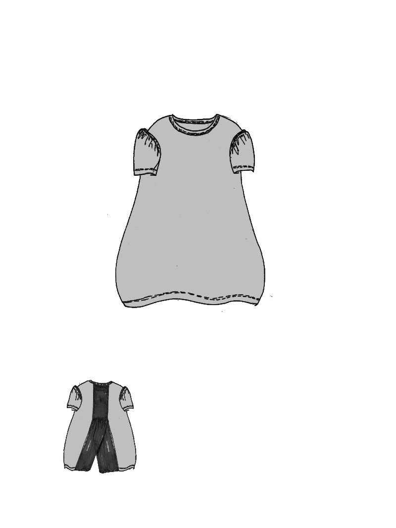 Rundholz DIP - Ballonförmige crepe Jersey Tunika - 1262561913