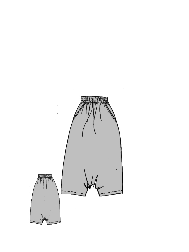 Rundholz DIP - Baumwoll voile Hose mit tiefer Schritthöhe - 1262580130