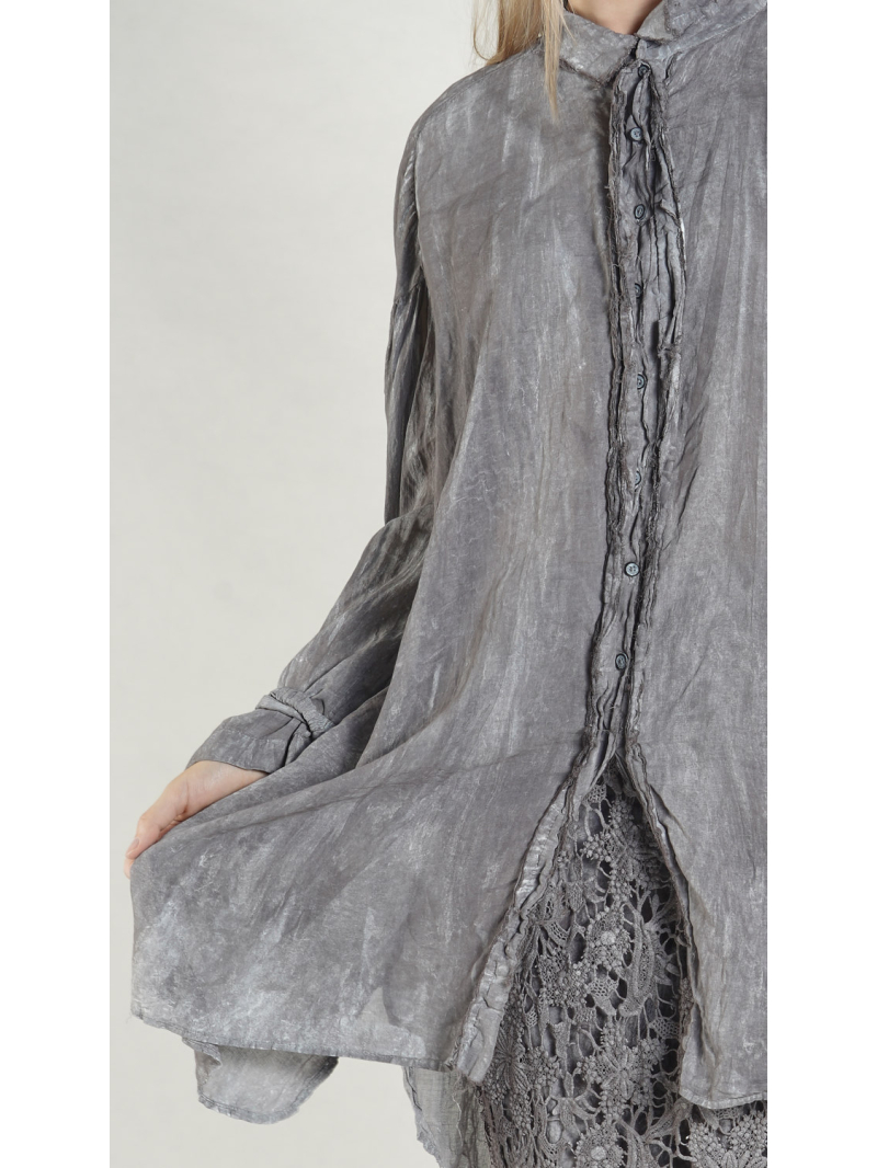 Rundholz DIP - Kastiges Baumwoll voile Kleid - 1262580904