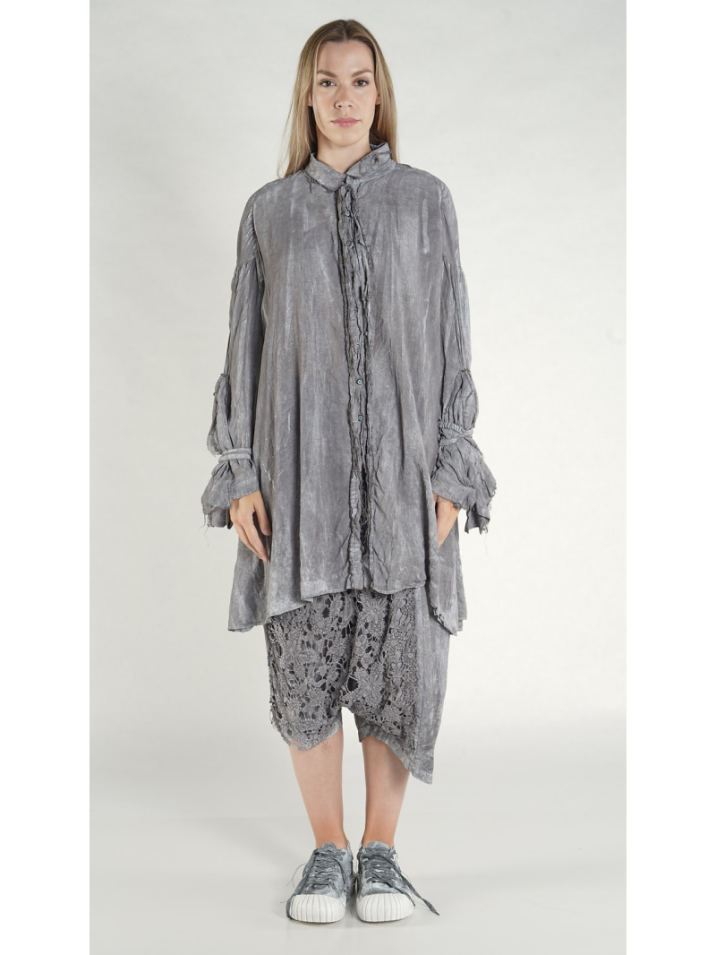 Rundholz DIP - Kastiges Baumwoll voile Kleid - 1262580904