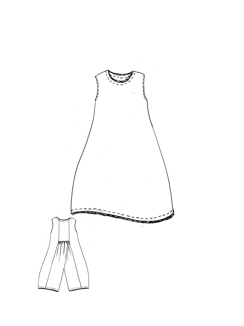 Rundholz DIP - Weites Baumwoll voile Kleid - 1262580908