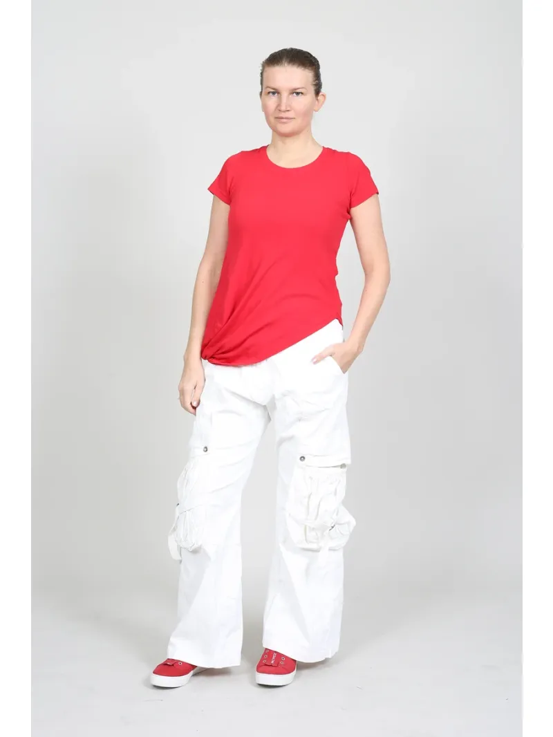 Rundholz DIP - Pantalon évasé avec boutons métalliques - 1262600101