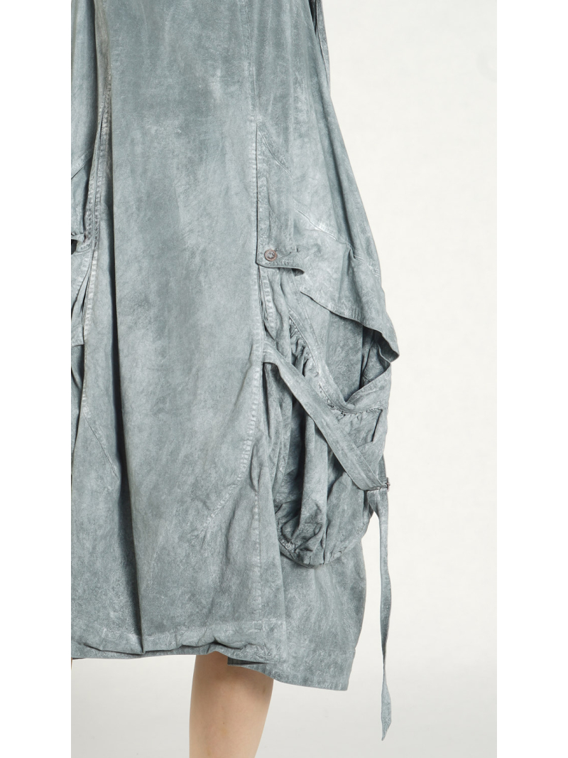 Rundholz DIP - Oversize Baumwoll Twill Stretch Kleid - 1262600904