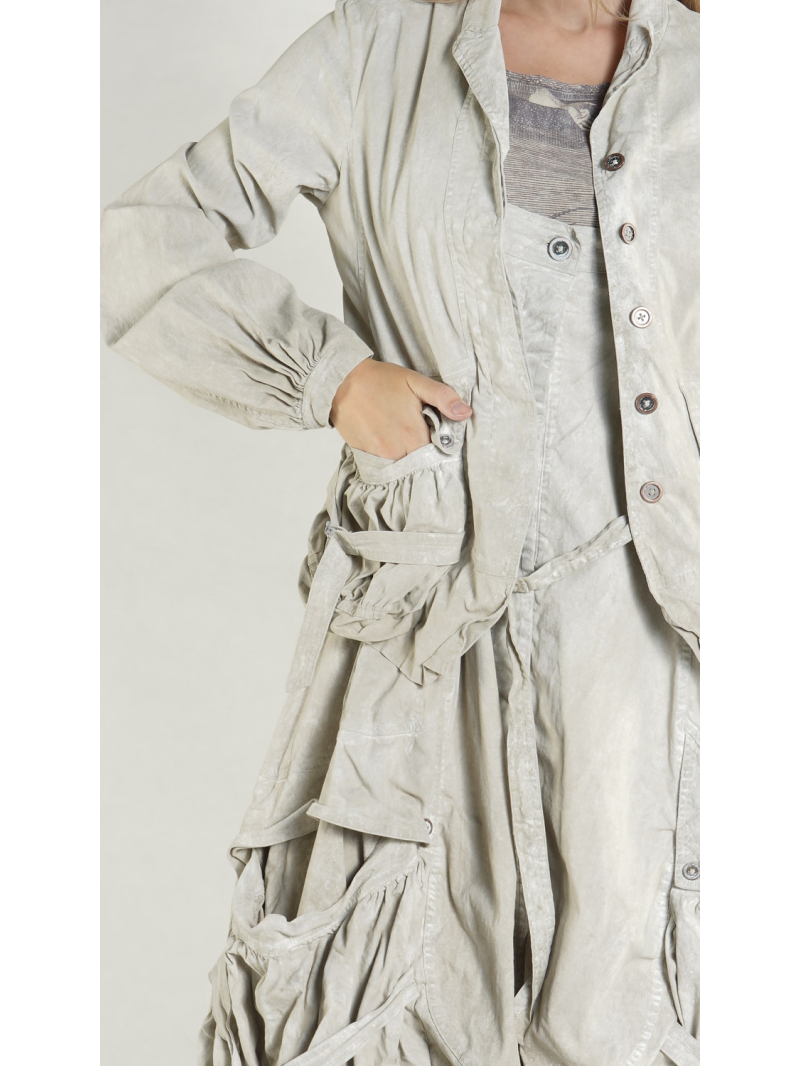 Rundholz DIP - Schmale Baumwoll Twill Stretch Jacke - 1262601102