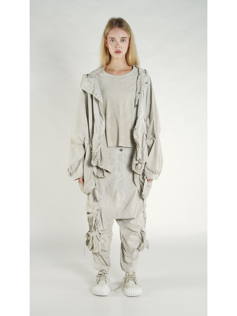 Rundholz DIP - Oversize Baumwoll Twill Stretch Jacke - 1262601108