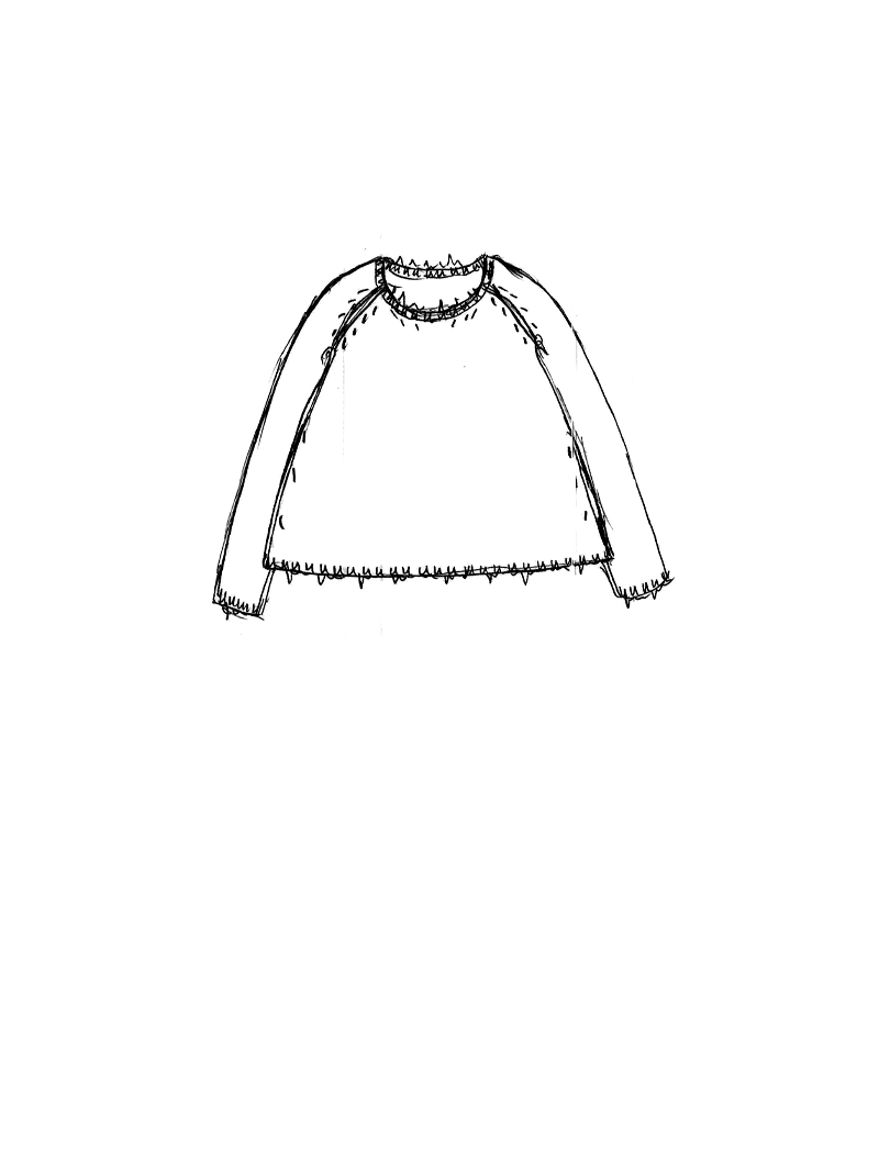 Rundholz DIP - Tussah Seiden Strick Pullover mit Raglanärmeln - 1262650706