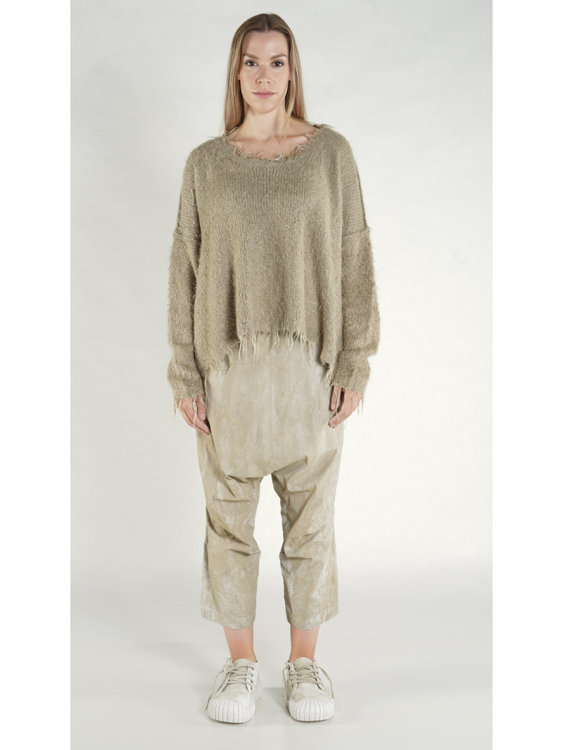 Rundholz DIP - Oversize Tussah Seiden Strick Pullover - 1262650710