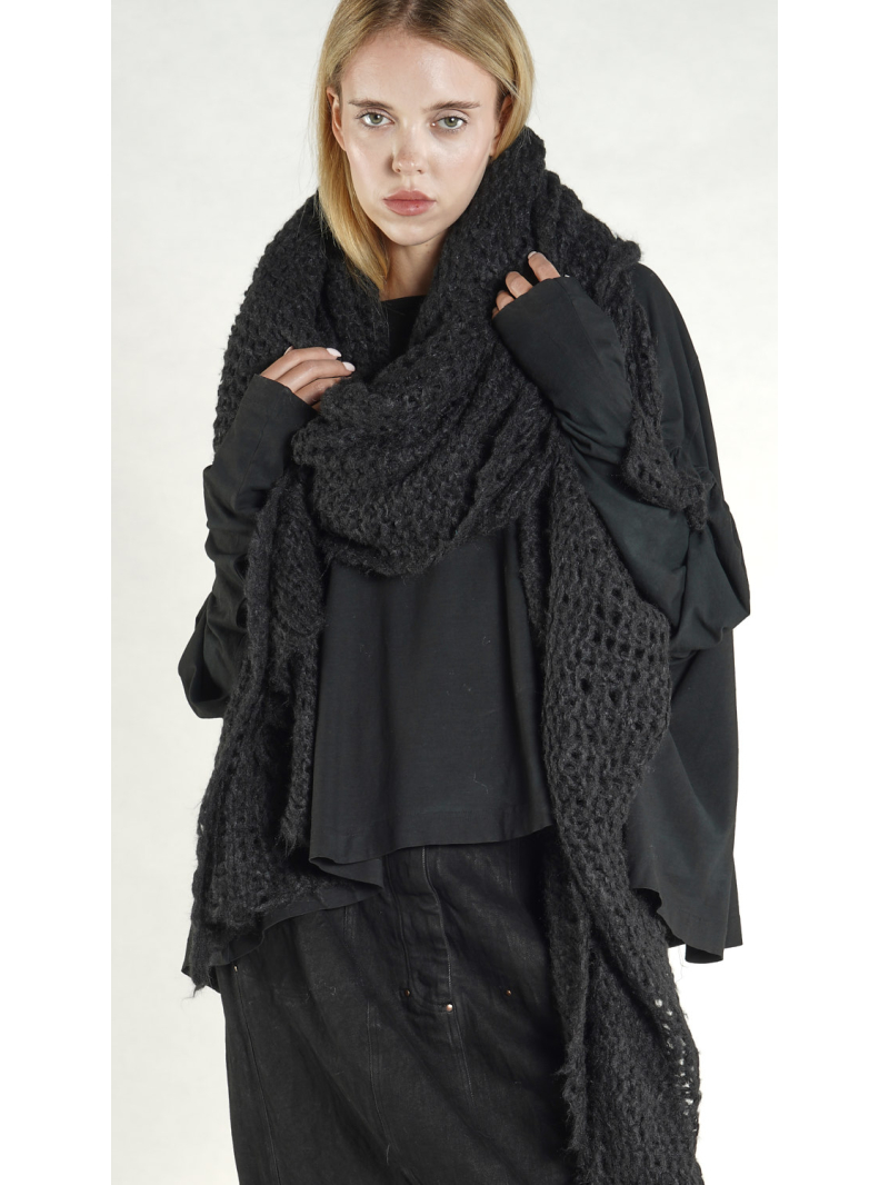 Rundholz DIP - Oversized Strickschal mit Struktur - 1262657703