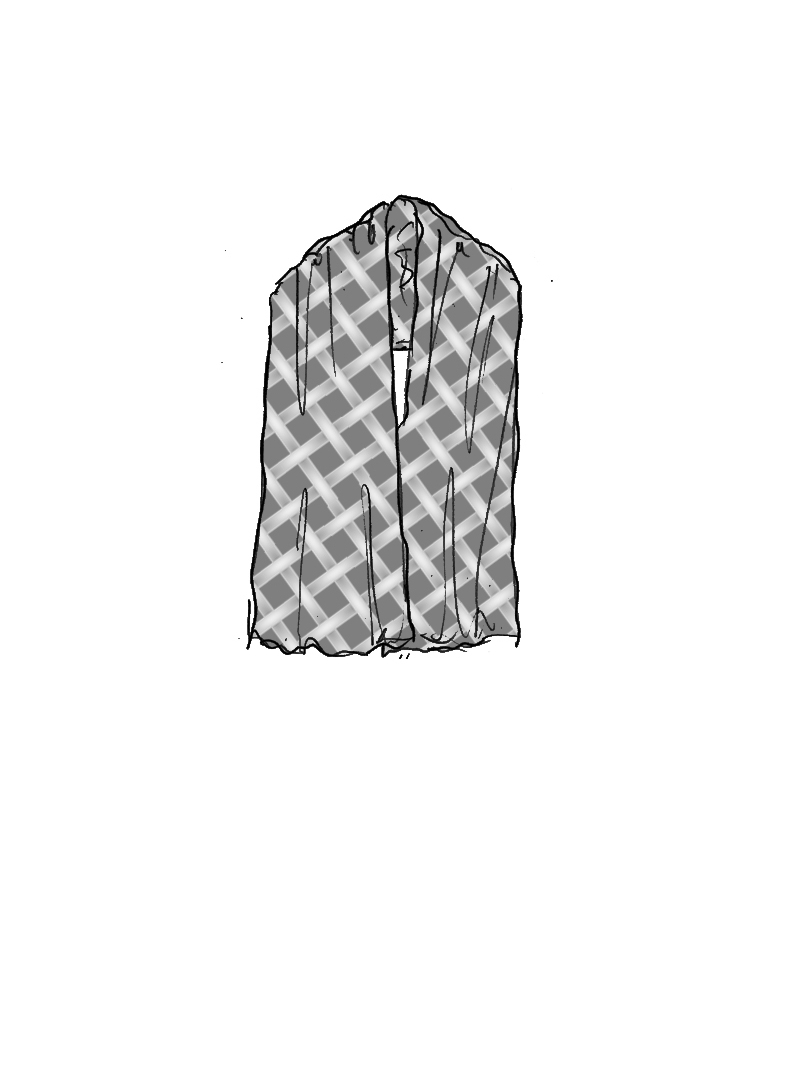 Rundholz DIP - Oversized Strickschal mit Struktur - 1262657703