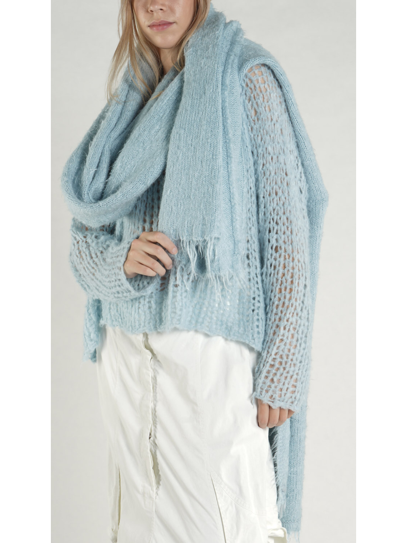 Rundholz DIP - Oversize Tussah Seiden Strickschal - 1262657711