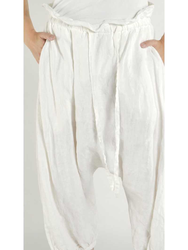 Rundholz DIP - Ballonförmige Leinen Hose - 1262670109
