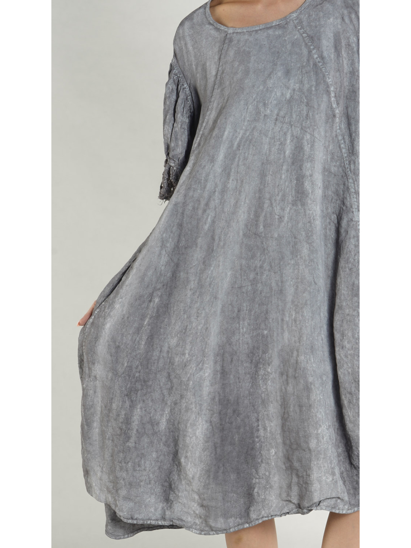 Rundholz DIP - A-Linien Kleid aus Leinenstoff - 1262670905