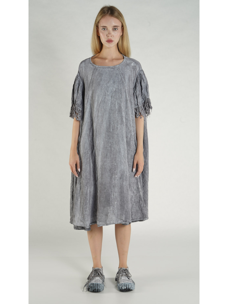 Rundholz DIP - A-Linien Kleid aus leichtem Leinen - 1262670925