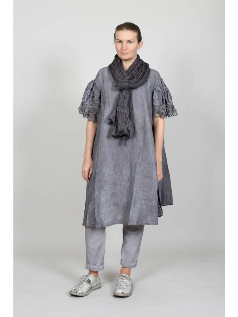 Rundholz DIP - A-Linien Kleid aus Leinenstoff - 1262670905