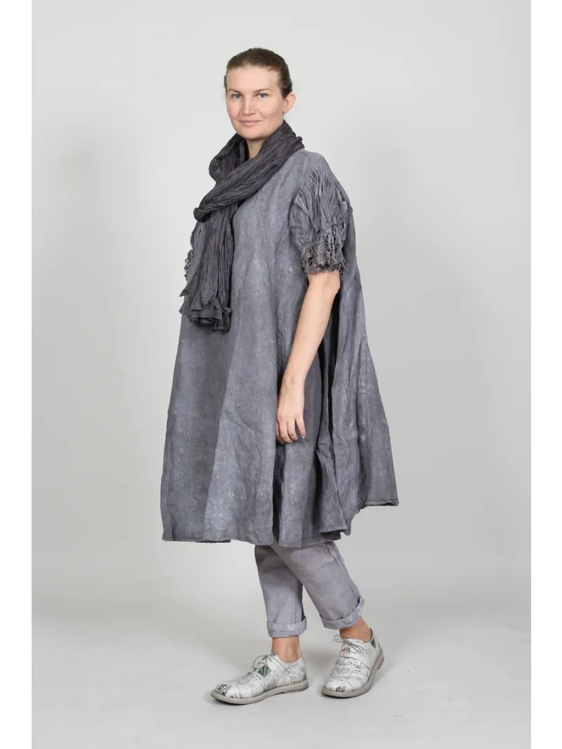 Rundholz DIP - A-Linien Kleid aus Leinenstoff - 1262670905