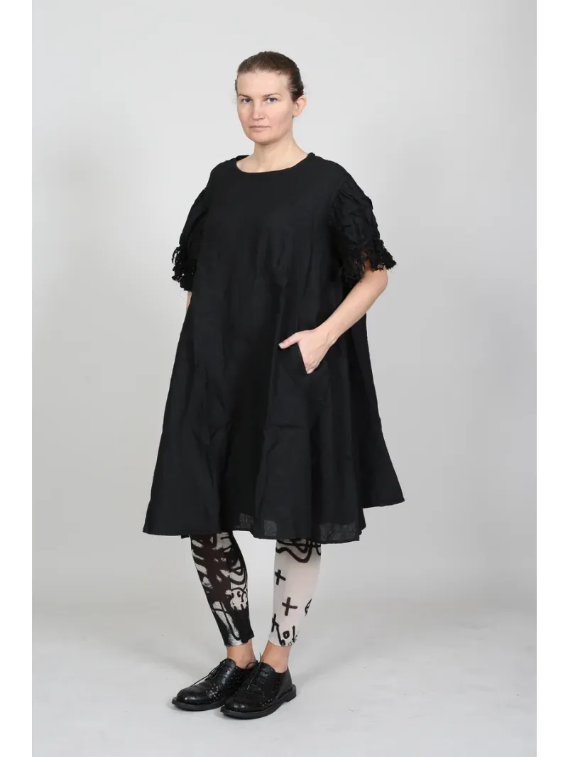 Rundholz DIP - A-Linien Kleid aus leichtem Leinen - 1262670925