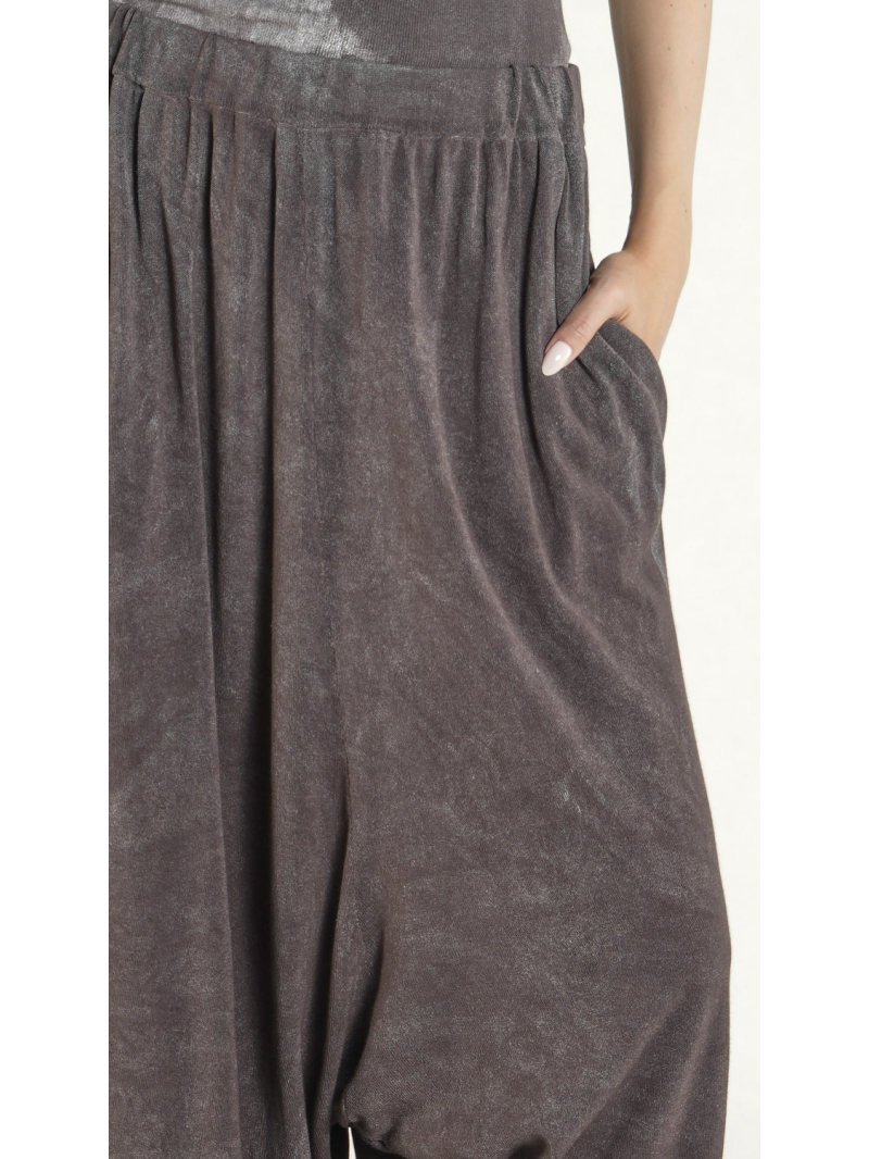 Rundholz DIP - Weite Baumwoll crepe Strickhose - 1262697607