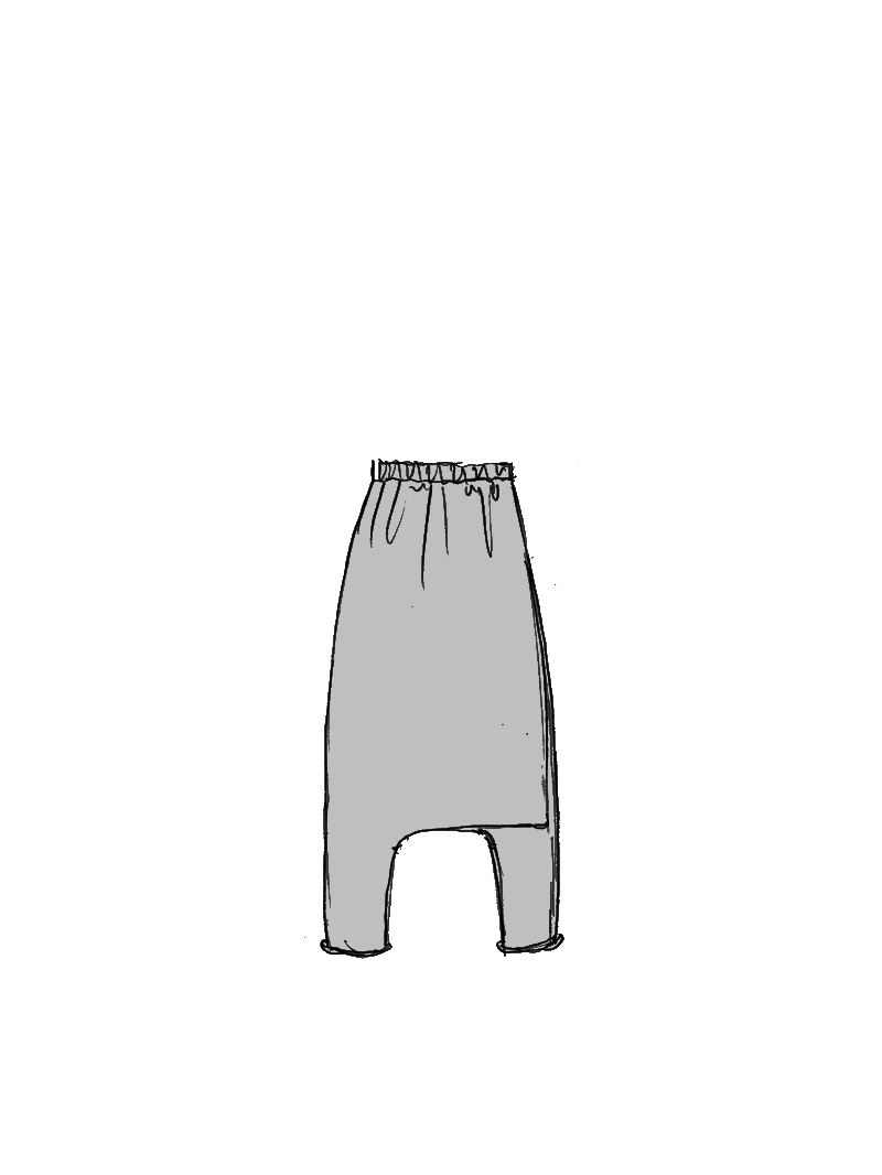 Rundholz DIP - Baumwoll crepe Strickhose - 1262697616