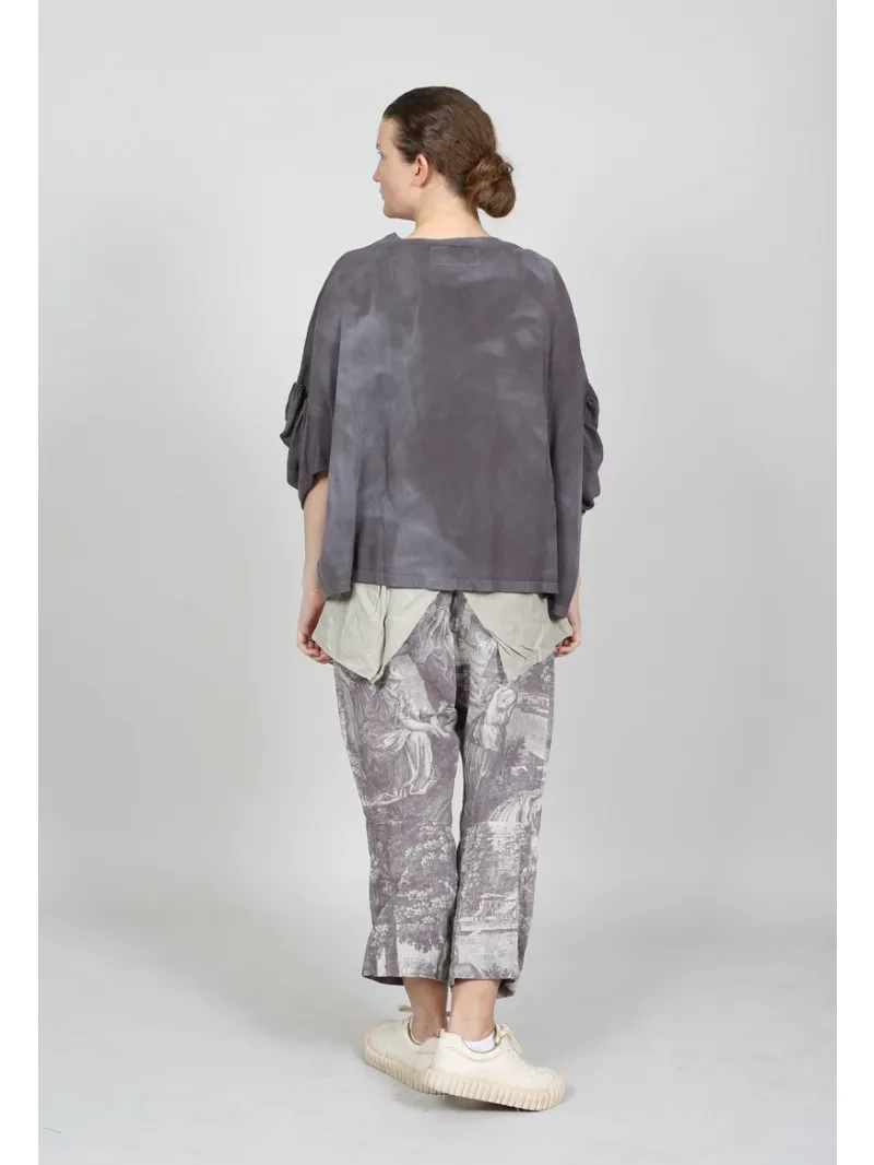 Rundholz DIP - Tulpenförmige Leinenhose mit Bundfalten - 1262780101