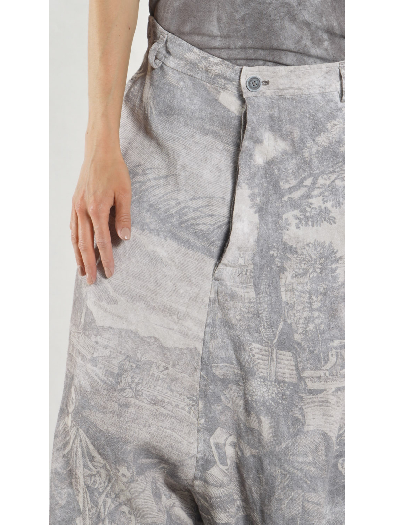 Rundholz DIP - Gerade geschnittene Leinenhose mit Taschen - 1262780104