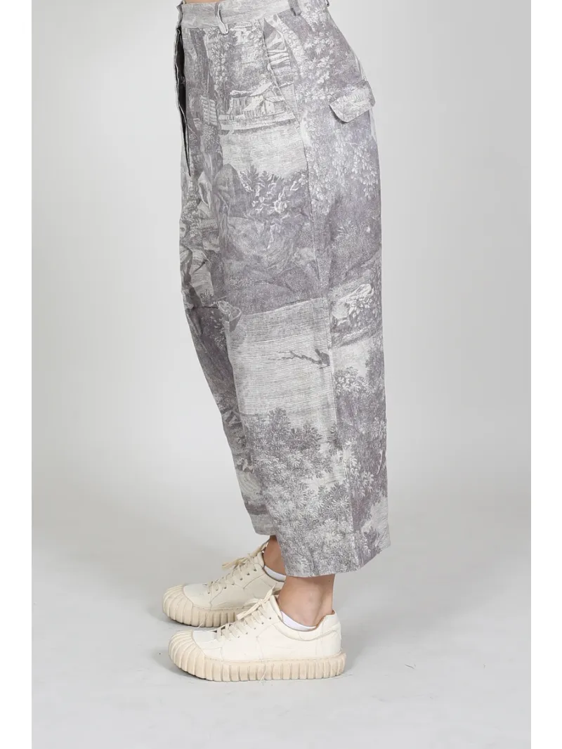 Rundholz DIP - Gerade geschnittene Leinenhose mit Taschen - 1262780104