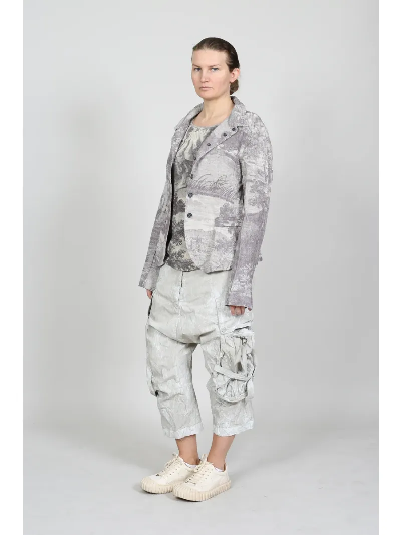 Rundholz DIP - Taillierte Leinenjacke mit Details - 1262781102