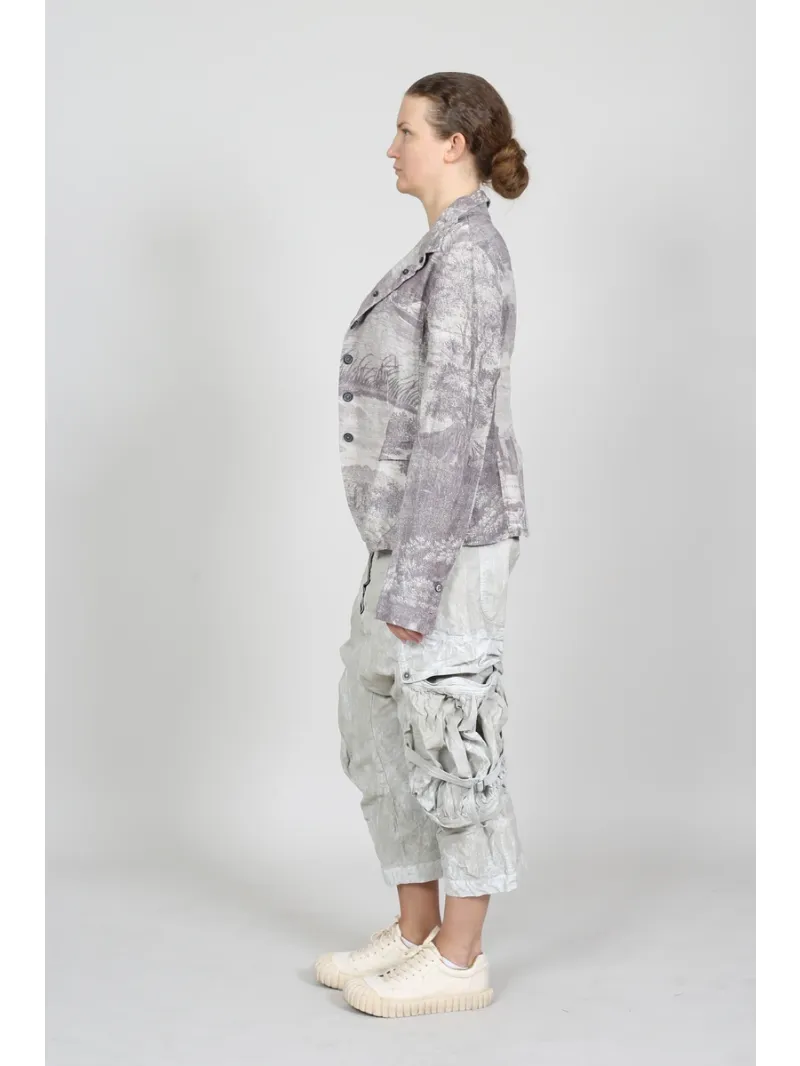 Rundholz DIP - Taillierte Leinenjacke mit Details - 1262781102