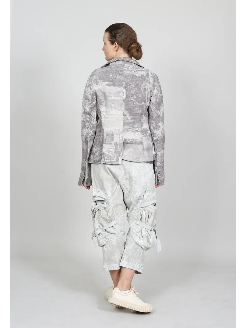 Rundholz DIP - Taillierte Leinenjacke mit Details - 1262781102