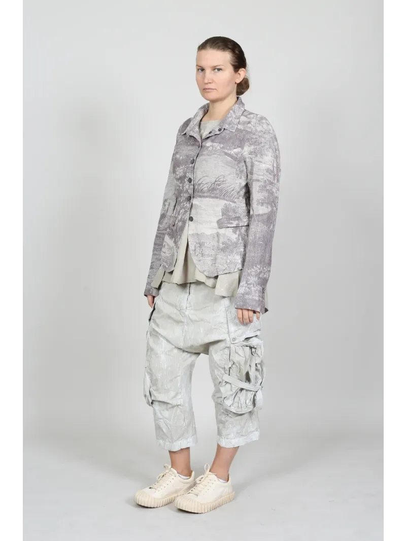 Rundholz DIP - Taillierte Leinenjacke mit Details - 1262781102