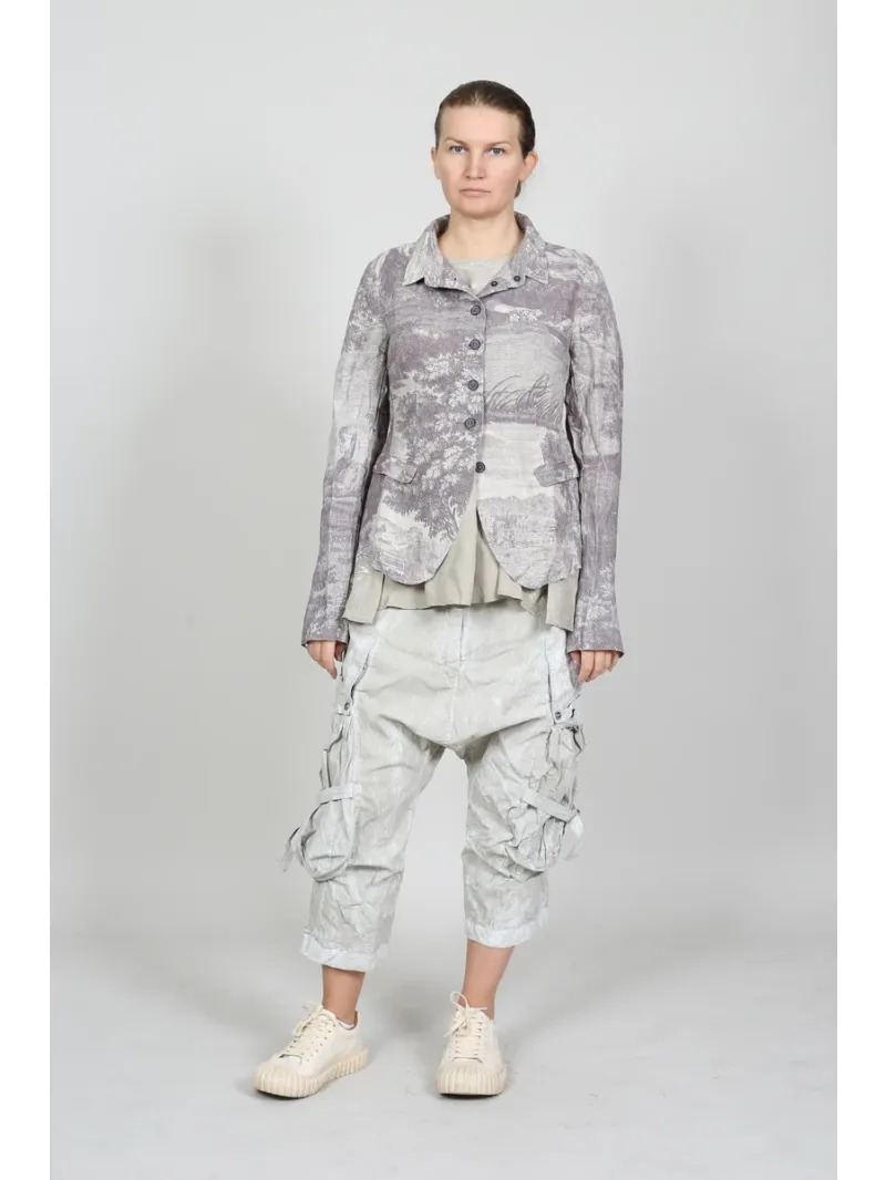 Rundholz DIP - Taillierte Leinenjacke mit Details - 1262781102