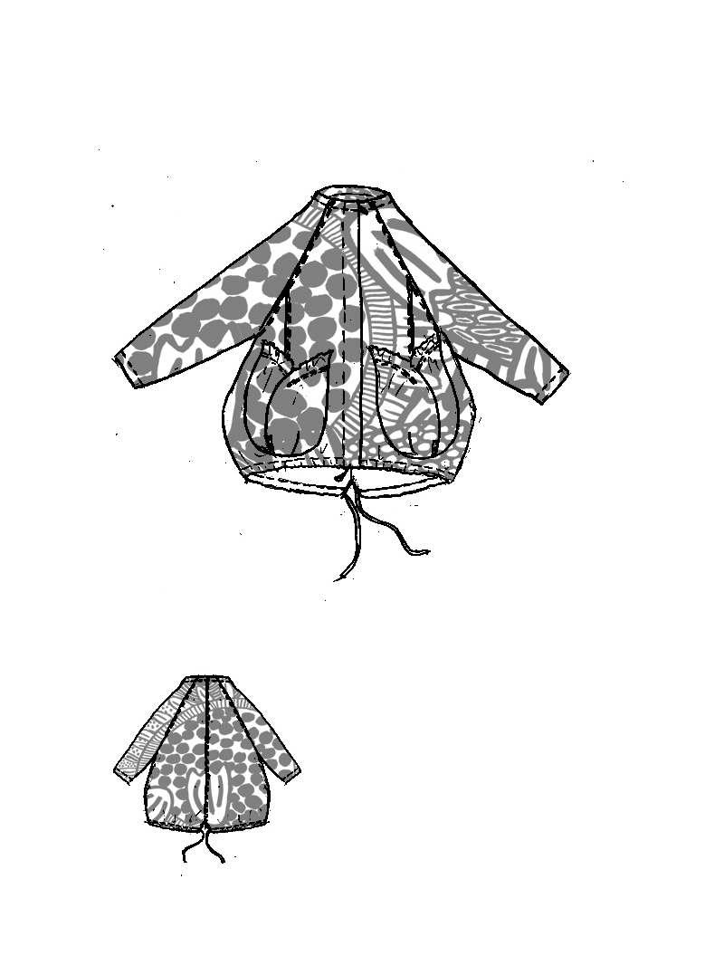 Rundholz Black Label - Weite Nylon Jacke - 1263211103