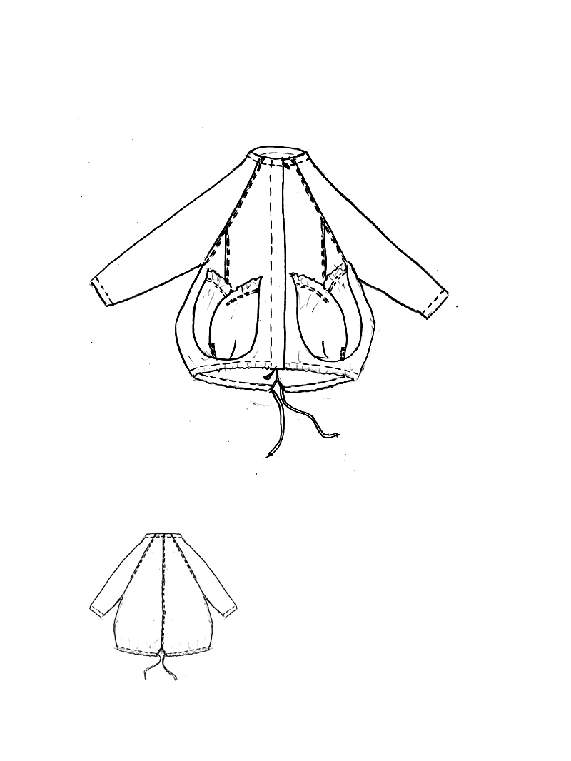 Rundholz Black Label - Weite Nylon Jacke - 1263211113