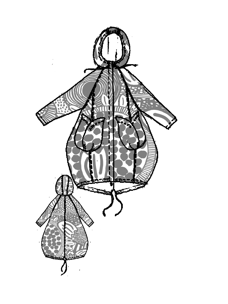 Rundholz Black Label - Ballonförmiger Nylon Mantel - 1263211202