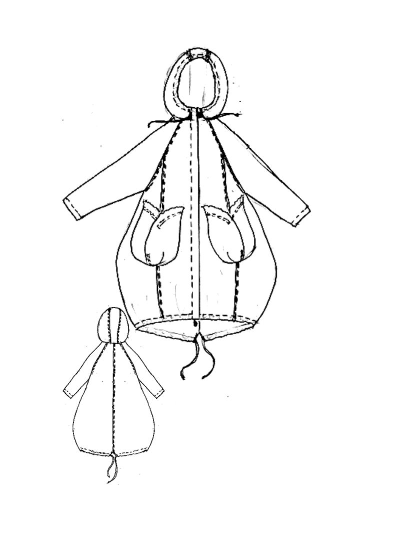 Rundholz Black Label - Ballonförmiger Nylon Mantel - 1263211212