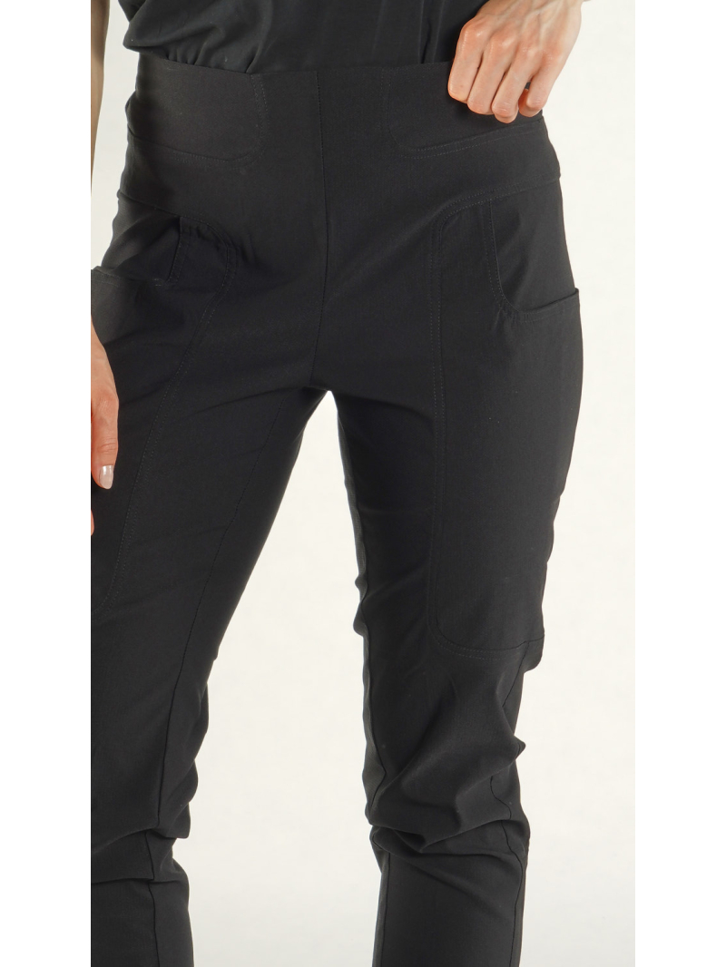 Rundholz Black Label - Gerade schmale Viskose Stretch Hose - 1263220109