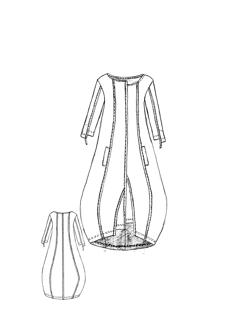 Rundholz Black Label - Ballonförmiges Viskose Stretch Kleid - 1263220903