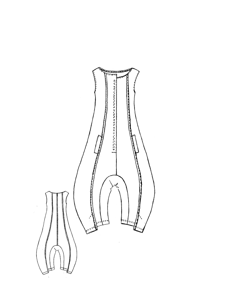 Rundholz Black Label - Ärmelloser Viskose Stretch Overall - 1263221305