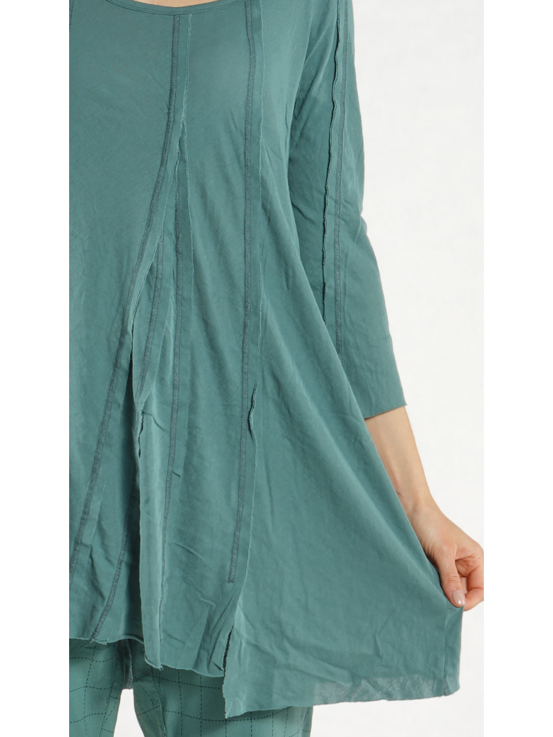 Rundholz Black Label - Baumwolljersey Shirt mit 3/4 arm - 1263230503