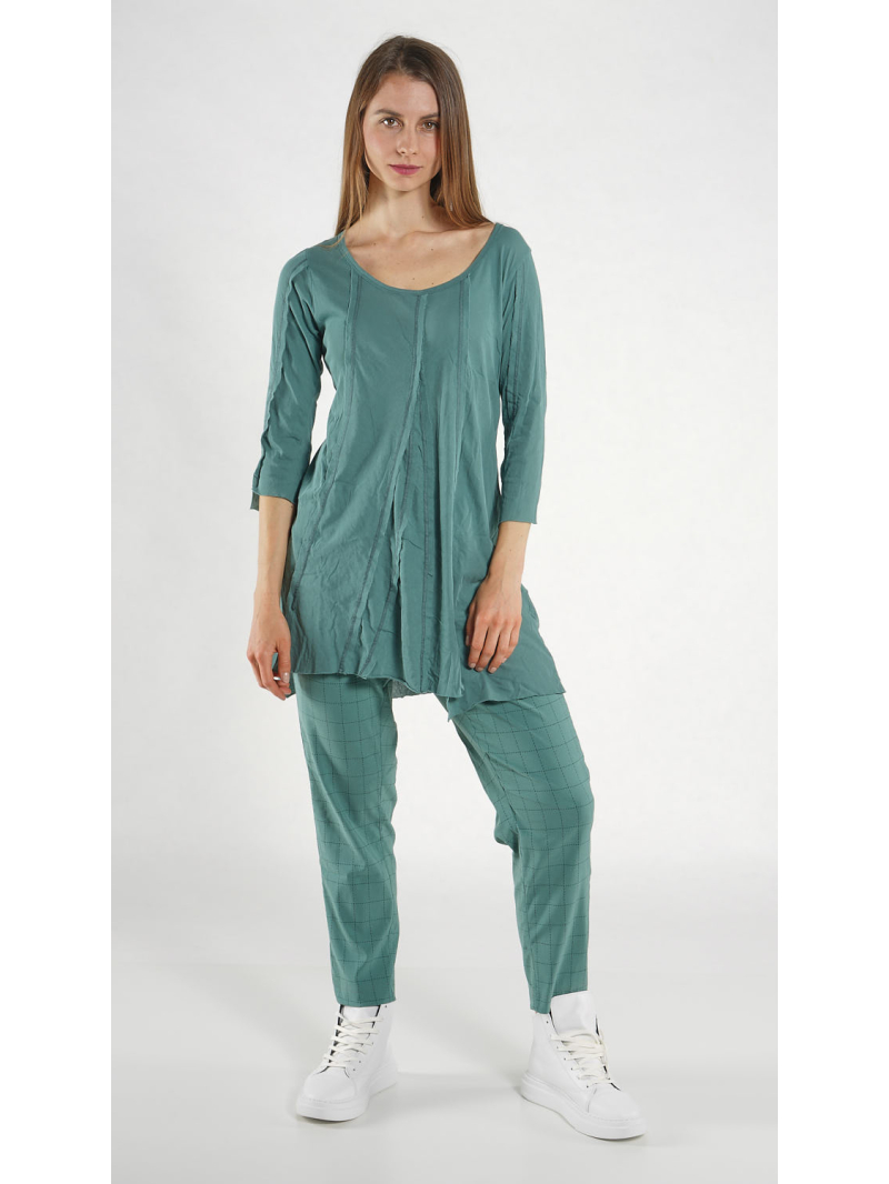 Rundholz Black Label - Baumwolljersey Shirt mit 3/4 arm - 1263230503