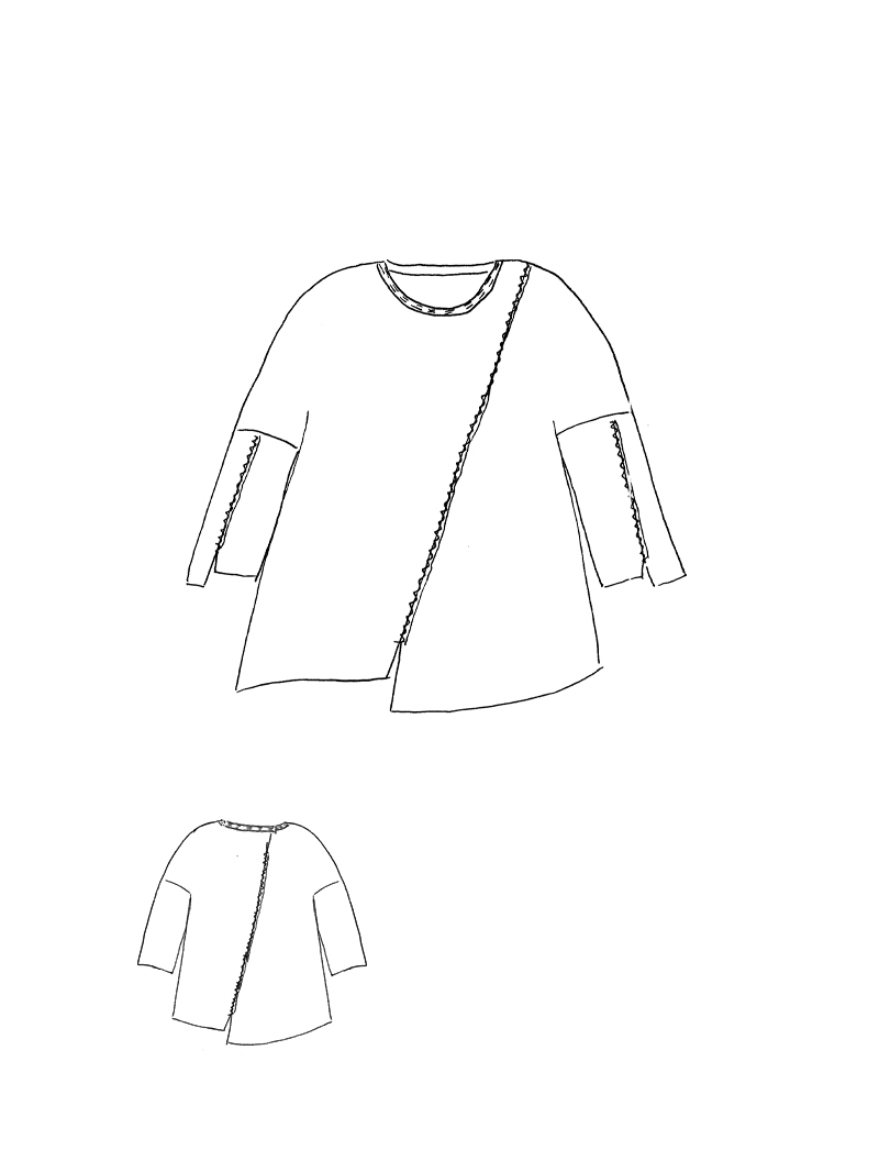 Rundholz Black Label - Oversized T-Shirt mit Teilungsnähten - 1263230504