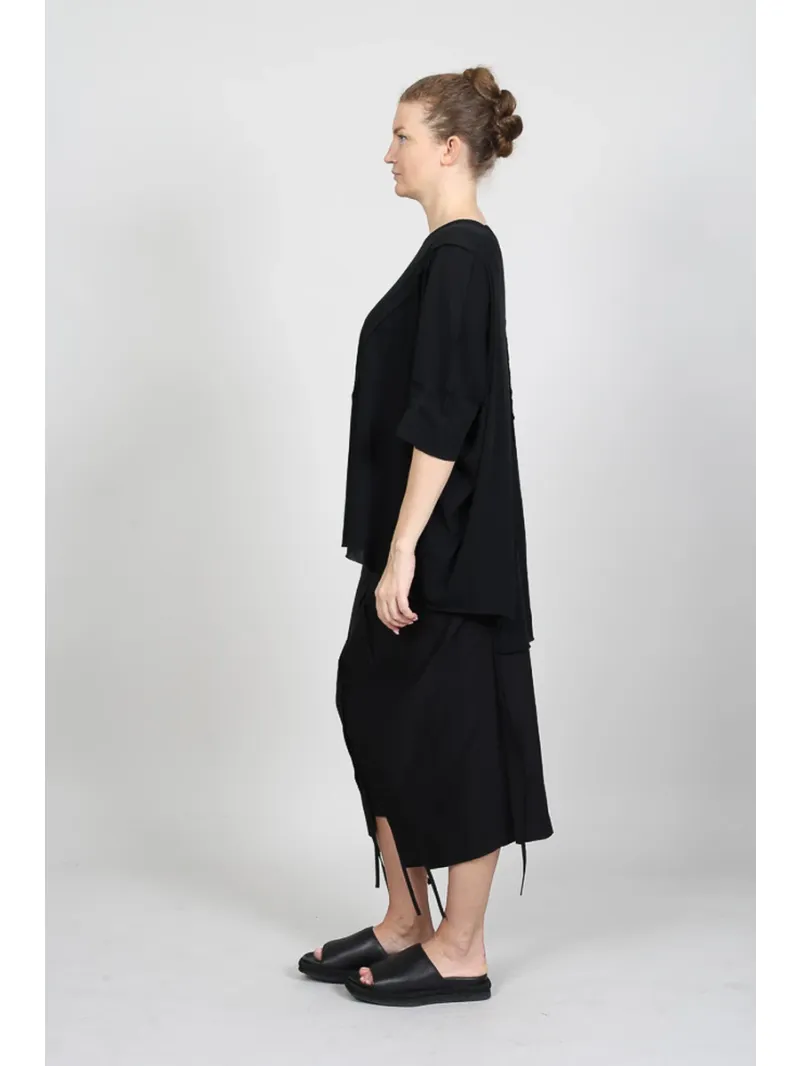 Rundholz Black Label - T-shirt oversize avec coutures de séparation - 1263230504