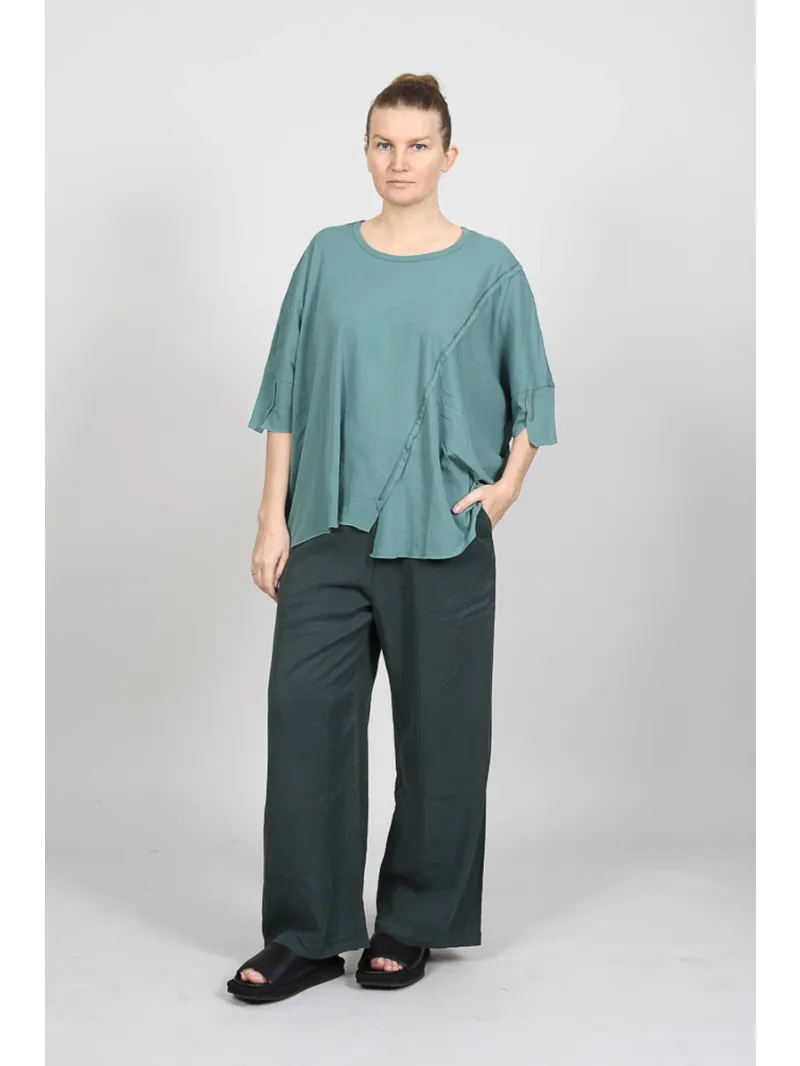 Rundholz Black Label - T-shirt oversize avec coutures de séparation - 1263230504