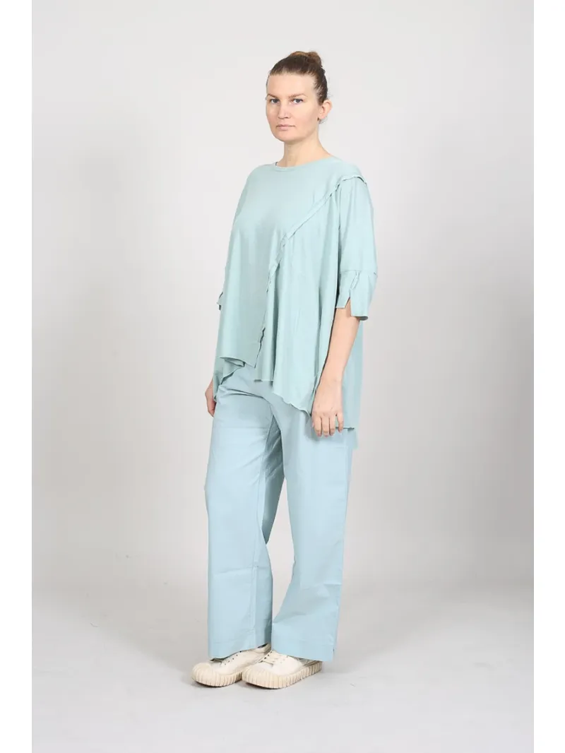 Rundholz Black Label - T-shirt oversize avec coutures de séparation - 1263230504