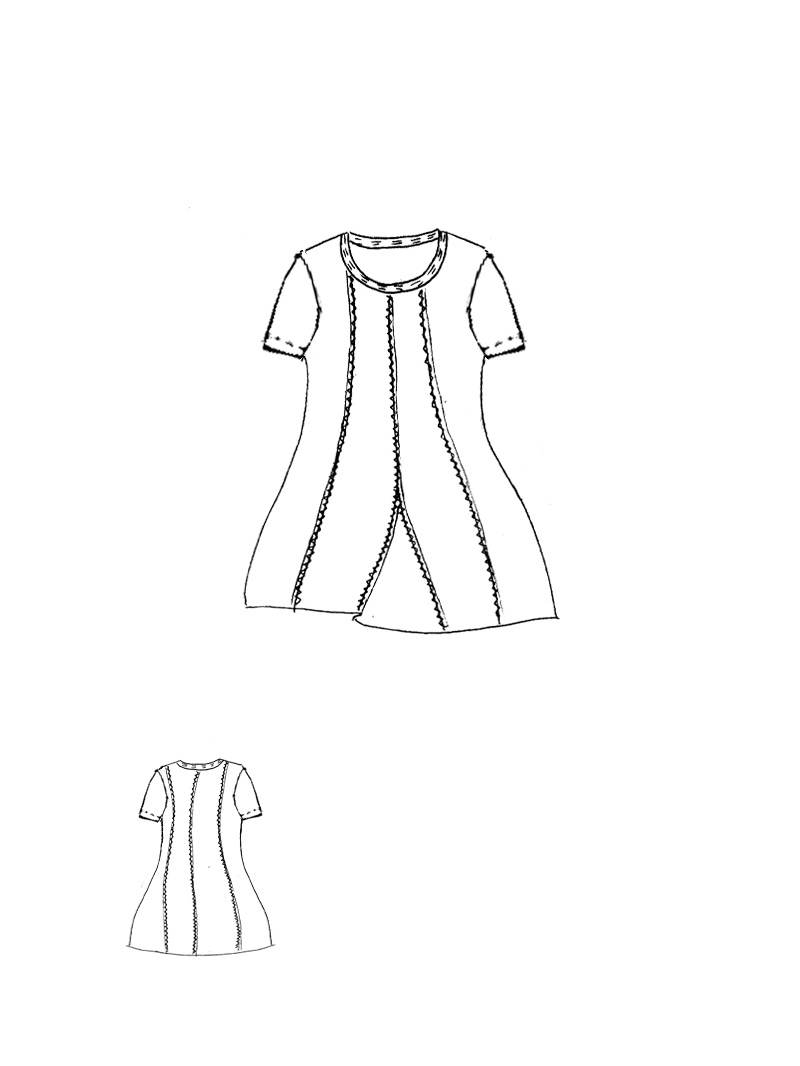 Rundholz Black Label - Tailliertes T-Shirt mit Teilungsnähten - 1263230505